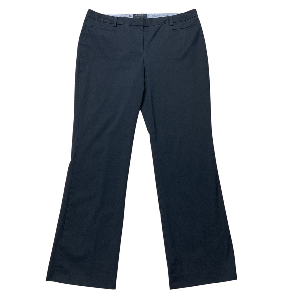 Lands' End Bootcut Mid Rise‎ Trouser Leg Stretch Work Casual Pants Blue Size 16